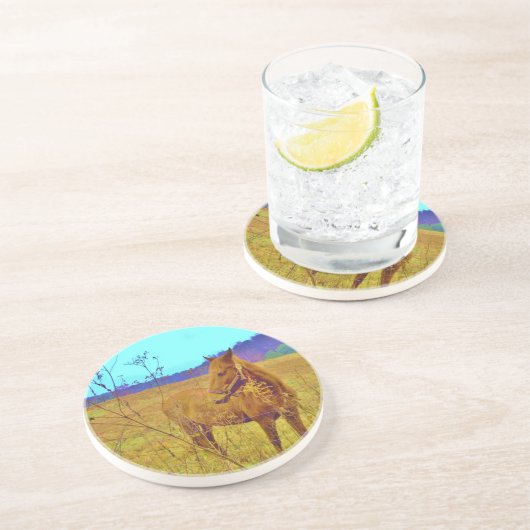 レトロ色馬 コースター (側面)