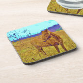 レトロ色馬 コースター (左側)