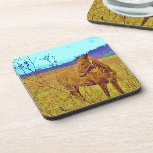 レトロ色馬 コースター (左側)