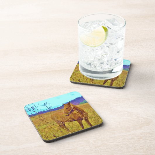 レトロ色馬 コースター (右側)