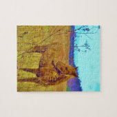 レトロ色馬 ジグソーパズル (横)