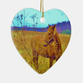 レトロ色馬 セラミックオーナメント (右)