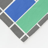 レトロ色TVテストスクリーン フリースブランケット (角)