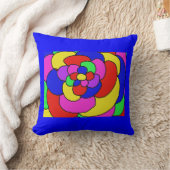 レトロ花びら クッション (ブランケット)