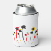 レトロ花クーラーボックス 缶クーラー (缶正面)