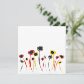 レトロ花グリーティングカード カード (スタンド正面)