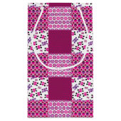 レトロ花スカル水玉模様 スモールペーパーバッグ (裏面)