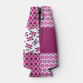 レトロ花スカル水玉模様 ボトルクーラー (裏面)