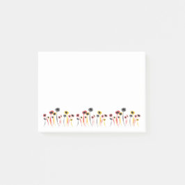 レトロ花ポストイットノート ポストイット