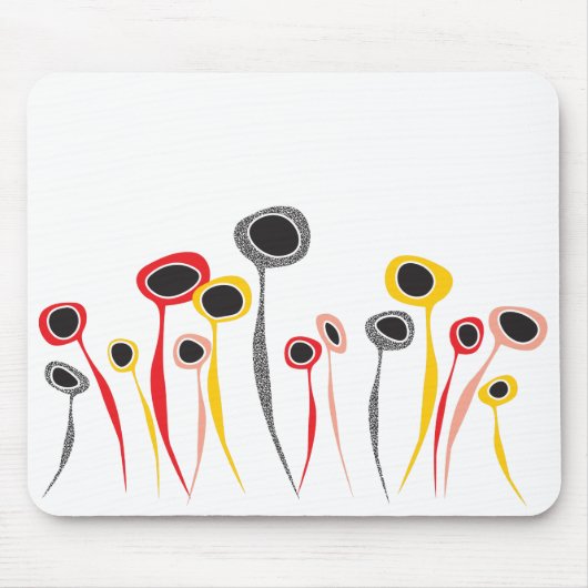 レトロ花マウスパッド マウスパッド (正面)