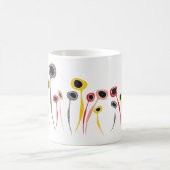 レトロ花マグカップ コーヒーマグカップ (中央)