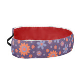 レトロ花可愛いおもしろい70sヒッピーデイジー柄 アスレチックヘッドバンド (左)