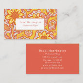 レトロ花名刺おもしろいカスタマイズ 名刺 (正面/裏面)