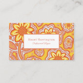 レトロ花名刺おもしろいカスタマイズ 名刺 (正面)