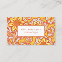 レトロ花名刺おもしろいカスタマイズ 名刺