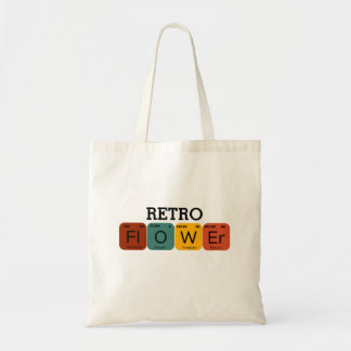 レトロ花周期表 トートバッグ