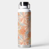 レトロ花園の模様 ウォーターボトル (背面)