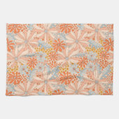 レトロ花園の模様 キッチンタオル (横)
