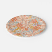 レトロ花園の模様 ペーパープレート (アングル)