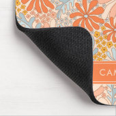 レトロ花園の模様 マウスパッド (コーナー)