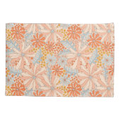 レトロ花園の模様 枕カバー (裏面)