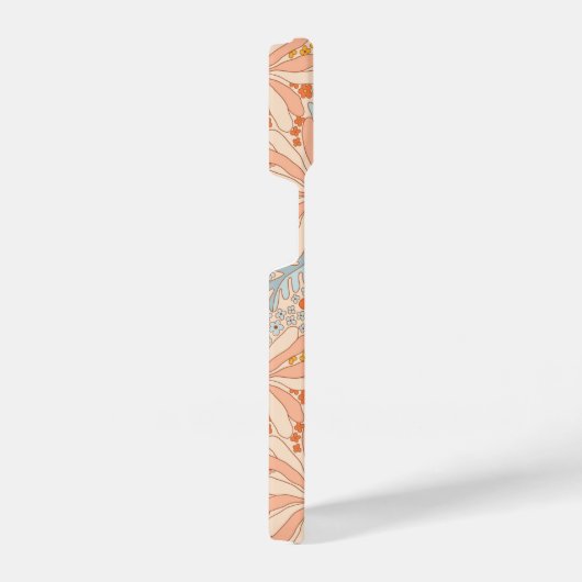 レトロ花園の模様 iPhoneケース (右側面)