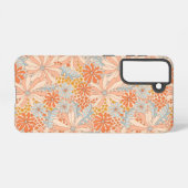 レトロ花園の模様 SAMSUNG GALAXYケース (裏面横)