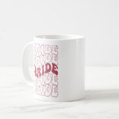 レトロ花嫁のブライズメイド コーヒーマグカップ (正面左)