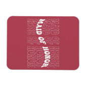 レトロ花嫁のブライズメイド マグネット (横)