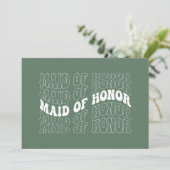 レトロ花嫁のブライズメイド 招待状 (スタンド正面)