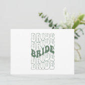 レトロ花嫁のブライズメイド 招待状 (スタンド正面)