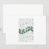 レトロ花嫁のブライズメイド 招待状 (正面/裏面)