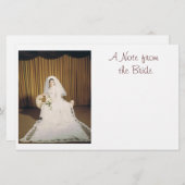 レトロ花嫁ノート紙 便箋 (正面/裏面)