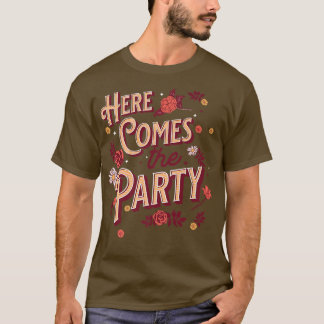 レトロ花嫁 ブライズメイド ウェディング バチェロレッテ ボーホー ボ Tシャツ