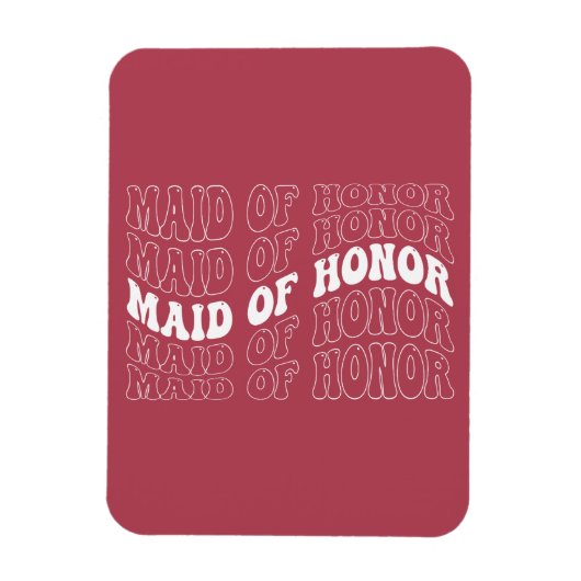 レトロ花嫁 ブライズメイド マグネット (縦)