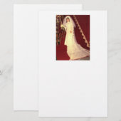 レトロ花嫁 便箋 (正面/裏面)