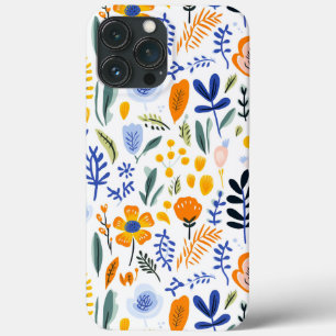 レトロ花市場パターン iPhone 13 PRO MAXケース