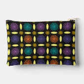 レトロ花形モノグラムパーソナライズされた アクセサリーポーチ (裏面)