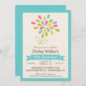 レトロ花成体誕生会 招待状 (正面/裏面)