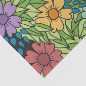 レトロ花数々の大色 薄葉紙 (詳細)