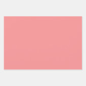 レトロ花柄と淡いピンク ラッピングペーパーシート (正面2)