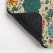 レトロ花柄マウスパッド マウスパッド (コーナー)