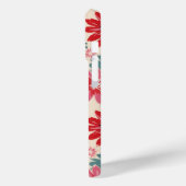 レトロ花柄レッドオレンジブルー Case-Mate iPhoneケース (裏面 / 左)