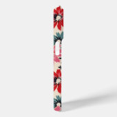 レトロ花柄レッドオレンジブルー Case-Mate iPhoneケース (裏面 / 右)