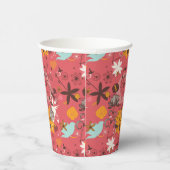 レトロ花柄2 紙コップ (右)