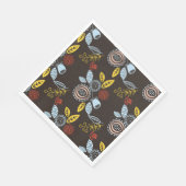レトロ花柄 スタンダードランチョンナプキン (角)