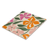 レトロ花柄 タイル (側面)