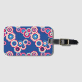 レトロ花柄 ラゲッジタグ (正面横)