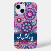 レトロ花柄 Case-Mate iPhoneケース (裏面)