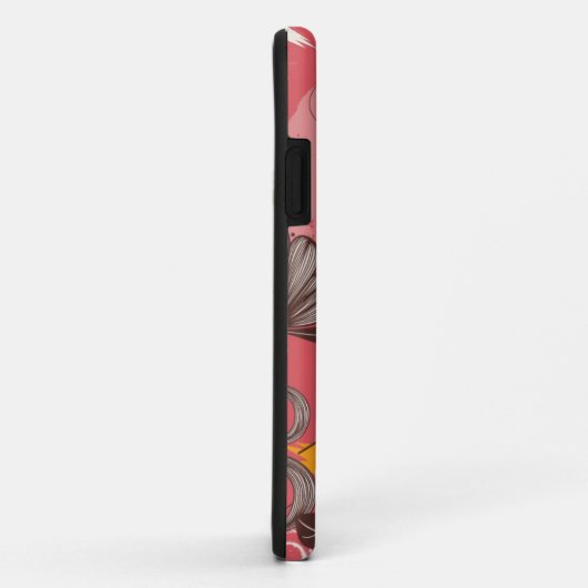 レトロ花柄 Case-Mate iPhoneケース (裏面/右)